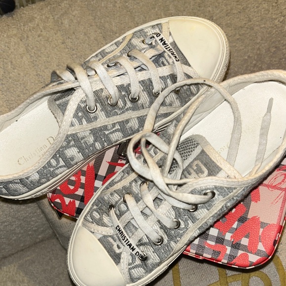 Dior J'Adior Gray Trotter Sneakers🥳🥳❌❌ - Picture 1 of 8
